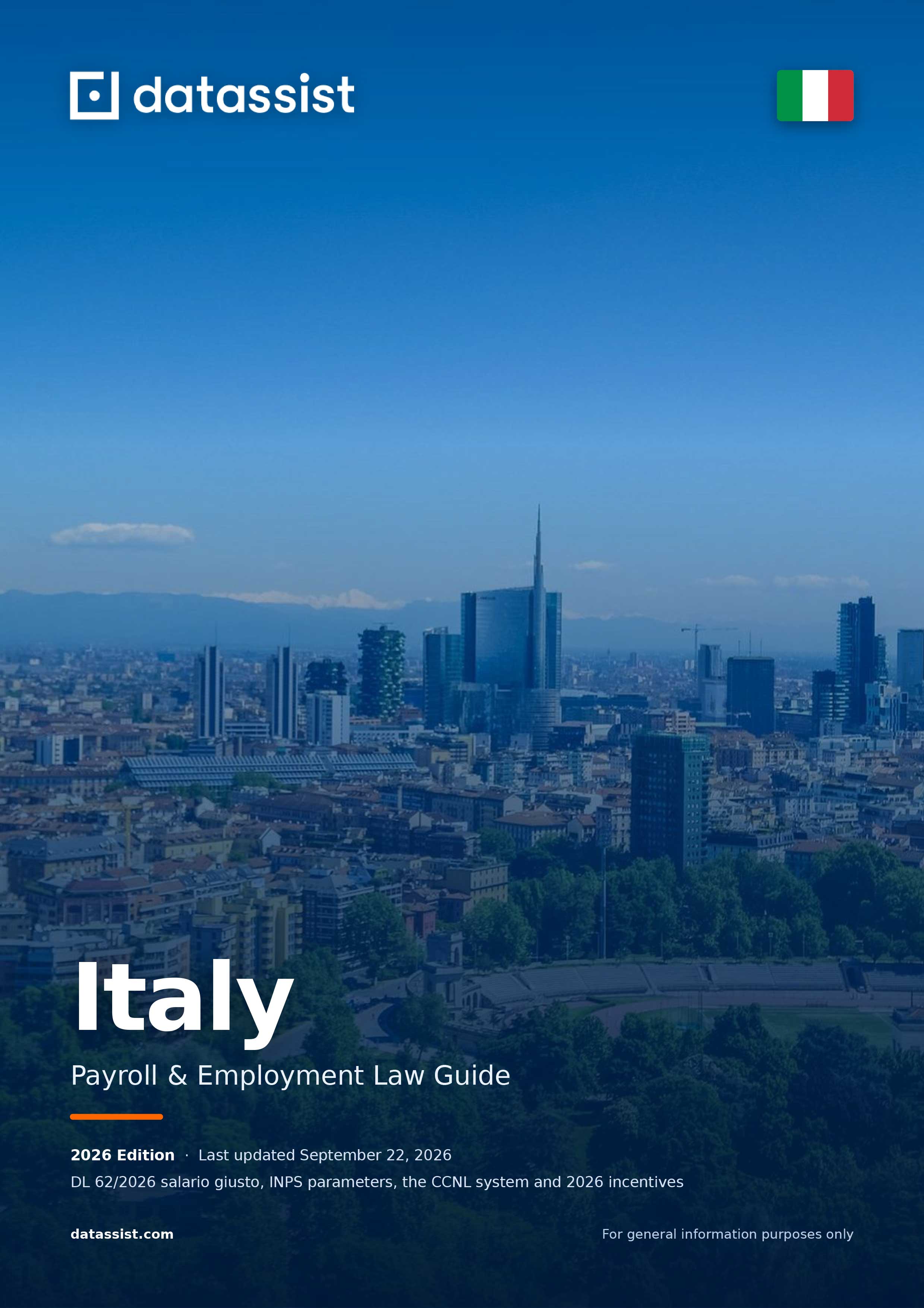 Italy payroll and employment guide cover